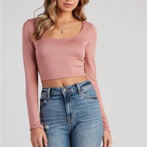 American Eagle Outfitters Ballet Cotton Scoop neck “crop top”